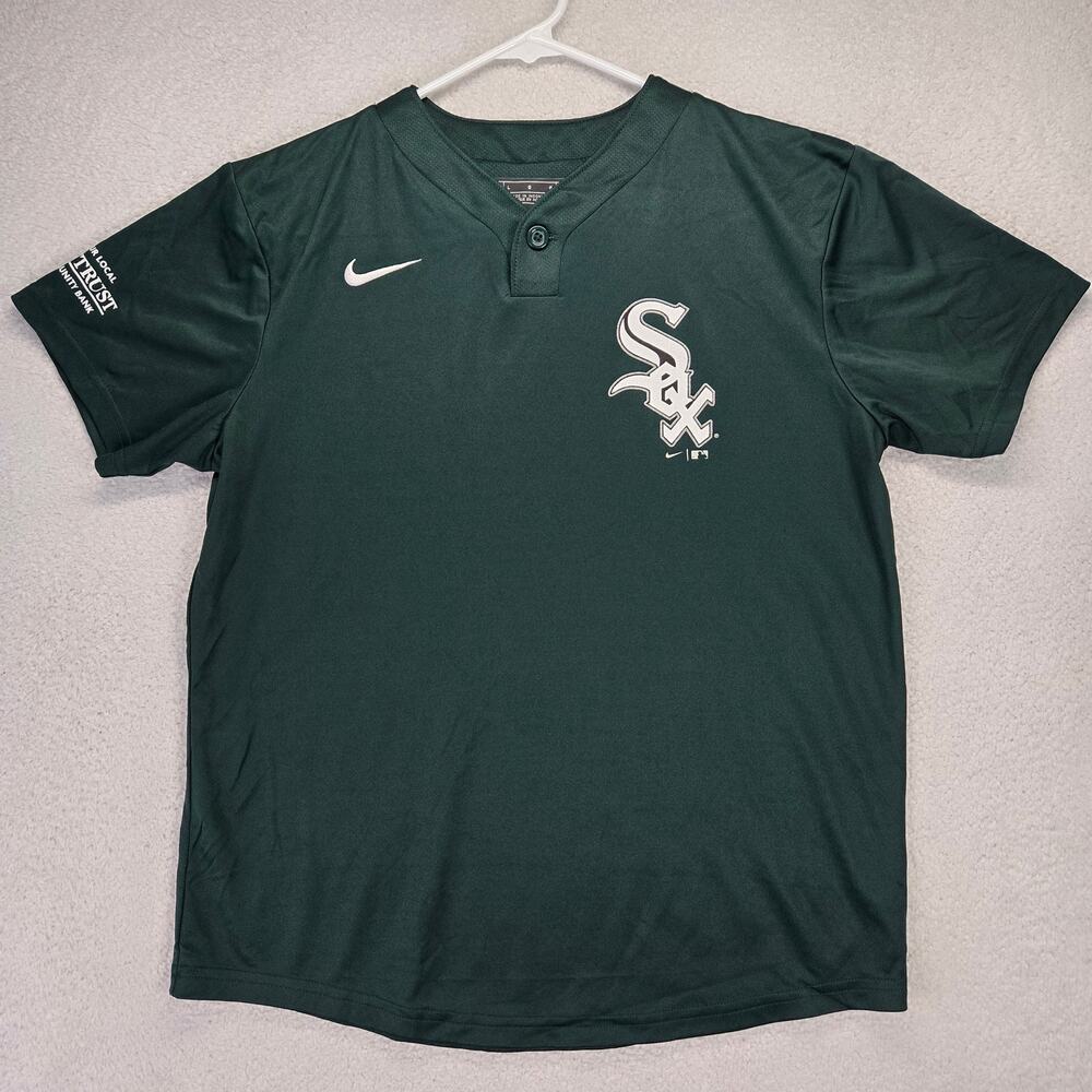 Chicago White Sox Nike Jersey Youth X-Large Pull Over Green Heat Transfer Logo